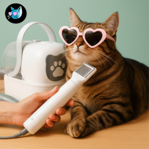 BlueCare: Appareil de toilettage animaux avec aspirateur 7-en-1 haut de gamme