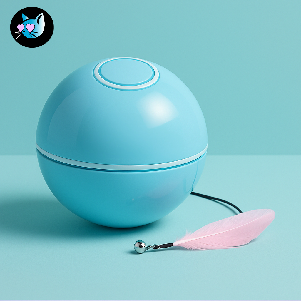 Blue Smart Ball — Jouet interactif intelligent pour chats