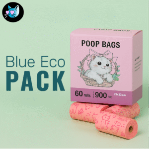 Blue Eco Pack — Sacs hygiène biodégradables et parfumés pour animaux