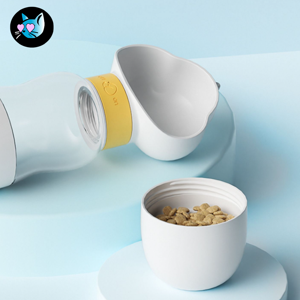 Blue Nomade Duo — Gourde de voyage 2-en-1 pour animaux