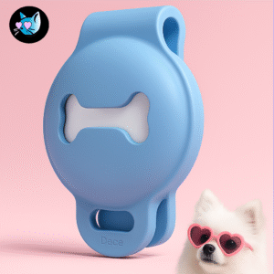 Blue Pocket Tag — Protection Airtag discrète et sécurisée pour le suivi de votre animal